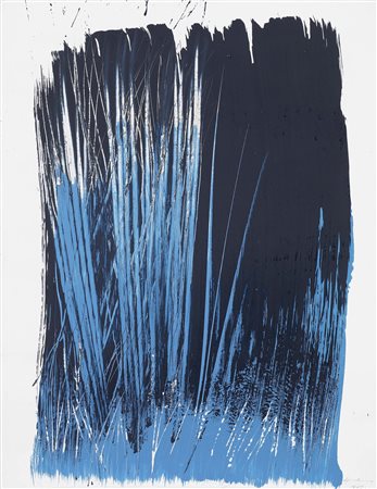 Hans Hartung Lipsia 1904 - Antibes 1989 T 1963-L4, 1963 Olio su cartoncino,...