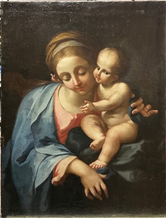 Scuola del secolo XVIII

"Madonna con Bambino"
olio su tela (cm 72x53,5)
(difet