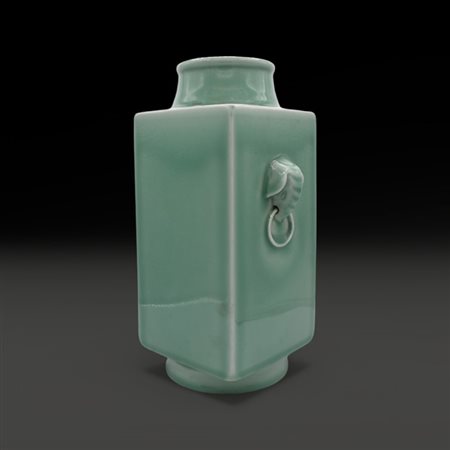 A Chinese large celadon cong vase