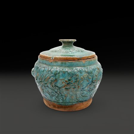 A Chinese large storage jar