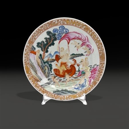 A Chinese export ware dish