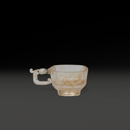 A Chinese glass cup