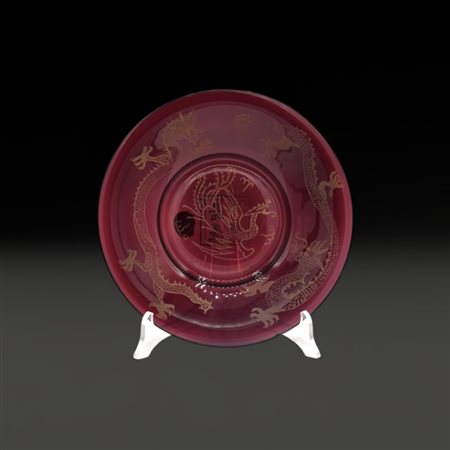 A Chinese glass dish