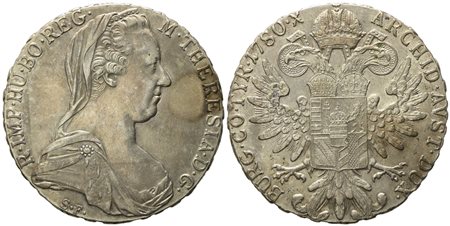 AUSTRIA. Maria Teresa d'Asburgo. Tallero di convenzione, Roma 1935. Ag (28,06 g; 40,10 mm).