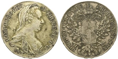 AUSTRIA. Maria Teresa d'Asburgo. Tallero. Ag (28 g; 41,86 mm)