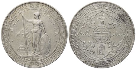 INGHILTERRA. Vittoria (1837-1901). Trade dollar 1899. Bombay. Ag (26,90 g; 38,6 mm)