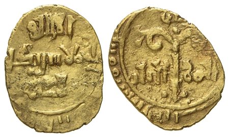 MESSINA. Regno di Sicilia. Ruggero II duca (1105 - 1154). Tarì. Au (0,83 g; 13,1 mm)