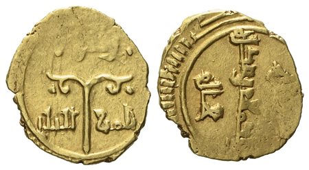 MESSINA. Regno di Sicilia. Ruggero II duca (1105 - 1154). Tarì. Au (0,92 g; 13,1 mm)