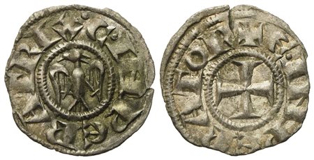 Messina. Regno di Sicilia. Enrico VI (1194-1197). Denaro. Mi (0,74 g; 16,5 mm)