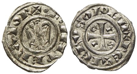 MESSINA. Regno di Sicilia. Federico II (1197-1250). Denaro coniato nel 1228. Mi (0,78 g; 18,6 mm)