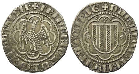 MESSINA. Regno di Sicilia. Federico III d'Aragona (1296-1334). Pierreale. Ag (2,83 g; 23,6 mm)