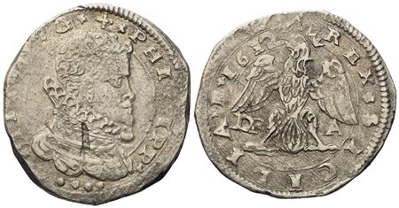 MESSINA. Regno di Sicilia. Filippo III di Spagna (1598-1621). 4 tarì 1612. Ag (10,45 g; 30,5 mm)