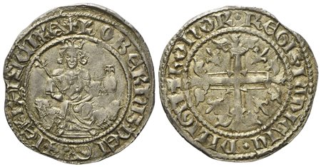 NAPOLI. Regno di Napoli. Roberto d’Angiò (1309-1343). Gigliato coevo. Ag (3,98 g; 26,6 mm)