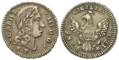 Palermo. Regno di Sicilia. Carlo III (VI) d'Asburgo (1720-1734). Tarì 1731. Ag (2,46 g; 19,3 mm)