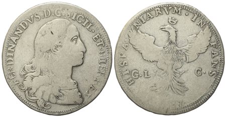 PALERMO. Regno di Sicilia. Ferdinando III di Borbone (1759-1816). 12 tarì 1787. Ag (26,75 g; 39,5 mm)