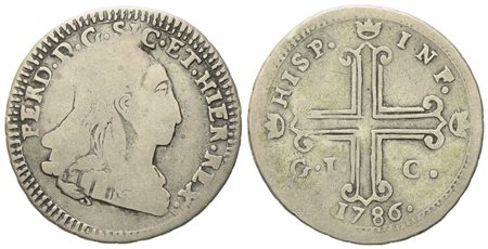 PALERMO. Regno di Sicilia. Ferdinando III di Borbone (1759-1816). 3 tarì 1786. Ag (6,40 g; 27,2 mm)