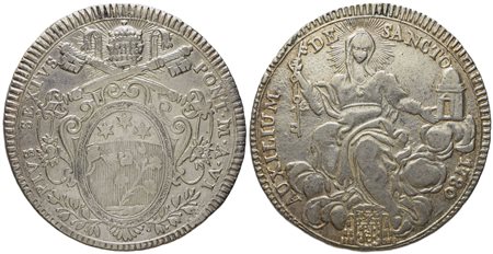 STATO PONTIFICIO. Roma. Pio VI (1775 - 1799). Scudo 1780. Ag (26,2 g; 41,5 mm)