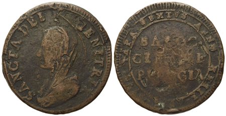 STATO PONTIFICIO. Perugia. Pio VI (1775 - 1799). 5 baiocchi 1797 "BAIOC.".  Cu (17 g; 30,70 mm).