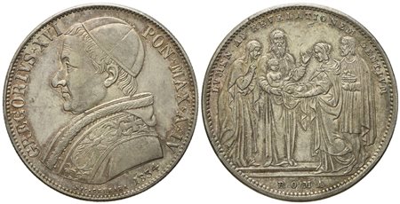 STATO PONTIFICIO. Roma. Gregorio XVI (1831 - 1846). Scudo 1834. Ag (26,41 g; 37,4 mm)