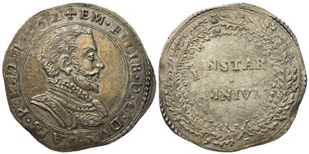 SAVOIA. Torino. Emanuele Filiberto duca (1559 - 1580). Lira 1562. Ag (12,49 g; 34,2 mm)