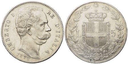 REGNO D'ITALIA. Umberto I (1878-1900). 5 Lire 1879. Ag (25 g; 36,8 mm)