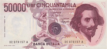 REPUBBLICA ITALIANA. 50000 Lire "Bernini - I tipo" 15-03-1984