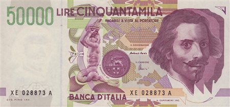 REPUBBLICA ITALIANA. 50000 Lire "Bernini - II tipo" (1999). Serie sostitutiva "X"