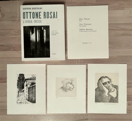 CATALOGHI CON OPERE ALL'INTERNO (MACCARI, TIRINNANZI E BARTOLINI) - Ottone Rosai. L'opera incisa, 1989