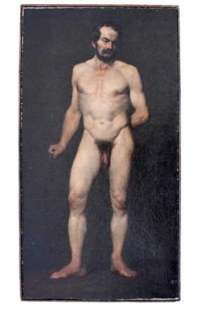 Placido Fabris (Pieve d¿Alpago / Belluno 1802 - Venezia 1852), attribuito a, Nudo virile