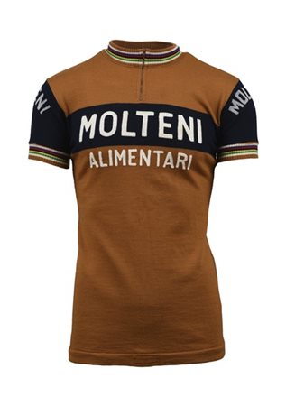 Eddy MERCKX. Maglia della squadra Molteni con profili da Campione del Mondo ind