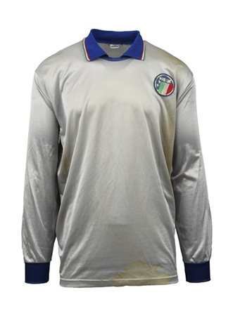 Walter ZENGA. Maglia Nr.1 Squadra Nazionale Italiana indossata durante l'incont