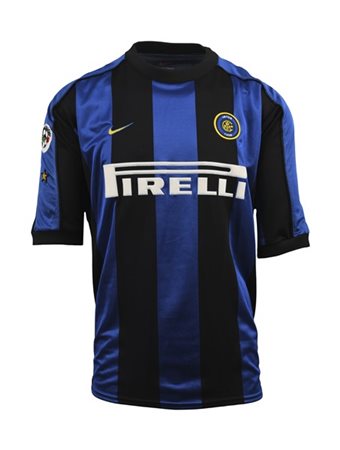 Laurent BLANC. Maglia Nr.5 FC Internazionale preparata per il Campionato Italia