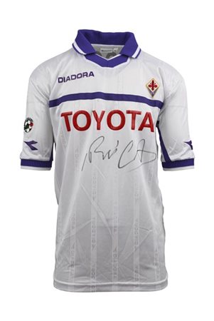 Rui COSTA. Maglia Nr.10 ACF Fiorentina preparata per la stagione 2000/2001 del