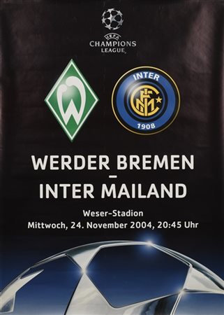 Werder Brema - FC Internazionale. Poster ufficiale per la gara del gruppo G del