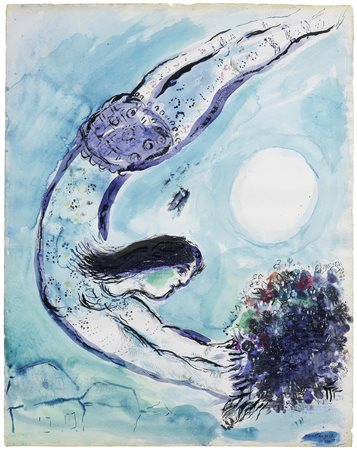 Marc Chagall Vitebsk 1887 - Saint Paul de Vence 1985 L'Acrobate au Cirque,...