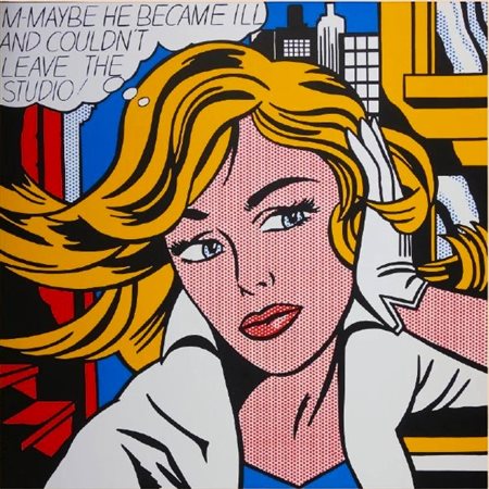 LICHTENSTEIN ROY New York 1923 - 1997 "M-Maybe"