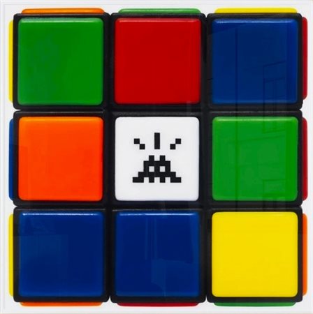 INVADER - FRANCK SLAMA Francia 1969 "Invaded cube"