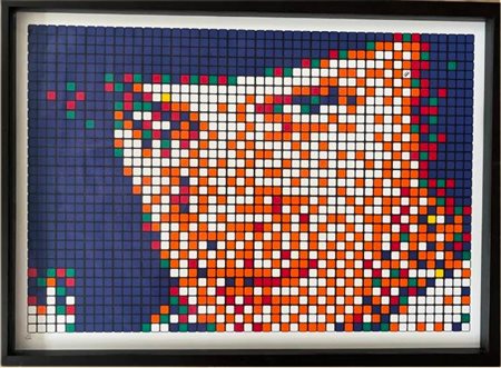 INVADER - FRANCK SLAMA Francia 1969 "Rubik Kubrick I (Alex)"