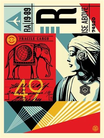 OBEY Charleston (Carolina del Sud USA) 1970 Fragile Cargo 2022 Screen Print...