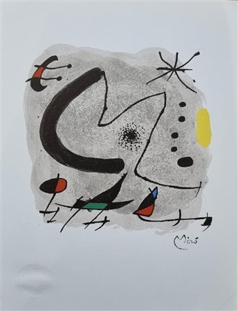 MIRÒ JOAN Barcelona (Spain) 1893 M 1972 Fotolitografia 30,00x23,50...