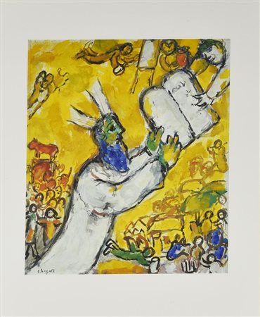 Da Marc Chagall SENZA TITOLO fotolitografia su carta, cm 43x32 firma in...