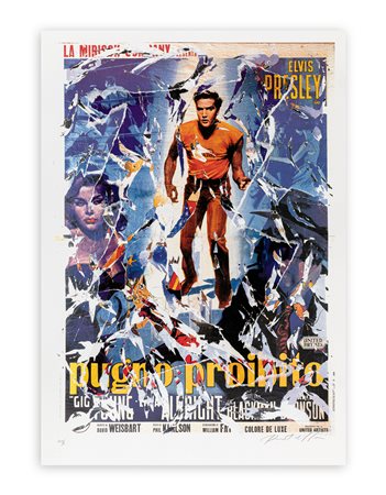 MIMMO ROTELLA (1918-2006) - Pugno proibito