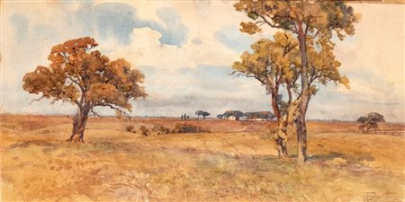 FILIPPO ANIVITTI (Roma 1876-1955), Paesaggio di campagna