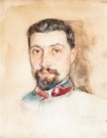 GIUSEPPE CAROSI (Roma 1883-1965), Ritratto maschile, 1917