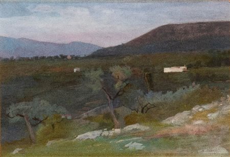 NORBERTO PAZZINI (Verucchio 1856-1937), I Cappuccini presso Subiaco, 1916