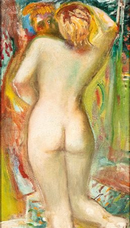 LOUIS CHRISTIAN HESS Alois Anton Hess (Bolzano 1895-Schwaz 1944), Nudo di spalle allo specchio, 1931