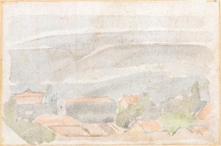 GIORGIO MORANDI (Bologna 1890-1964), Paesaggio, 1946