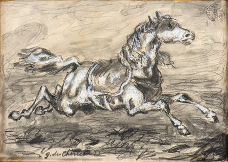 GIORGIO DE CHIRICO (Volo 1888-Roma 1978), Cavallo, Fine 1960