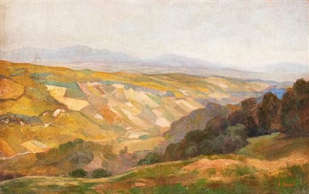 LUIGI SURDI (Napoli 1897-Roma 1959), Paesaggio di campagna