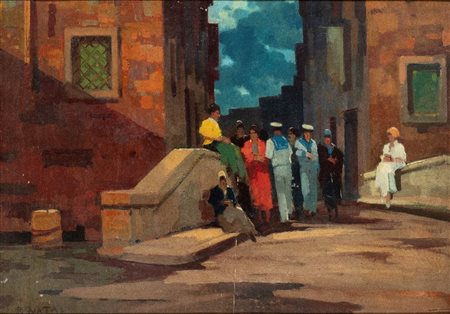 RENATO NATALI (Livorno 1883-1979), Chiacchiere